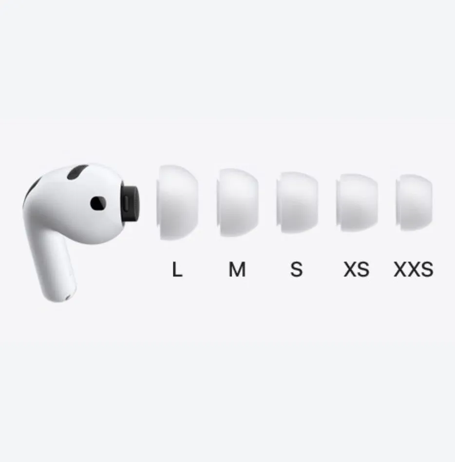 이어팁은 XXS부터 L까지 다섯 크기가 들어간다